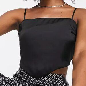 Stradivarius Scarf Hem Cami Satin Top